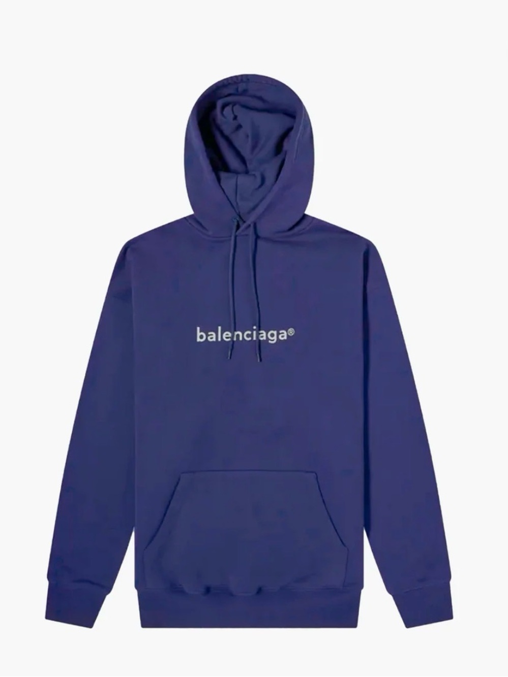 Balenciaga Unisex Purple Logo Hoodie